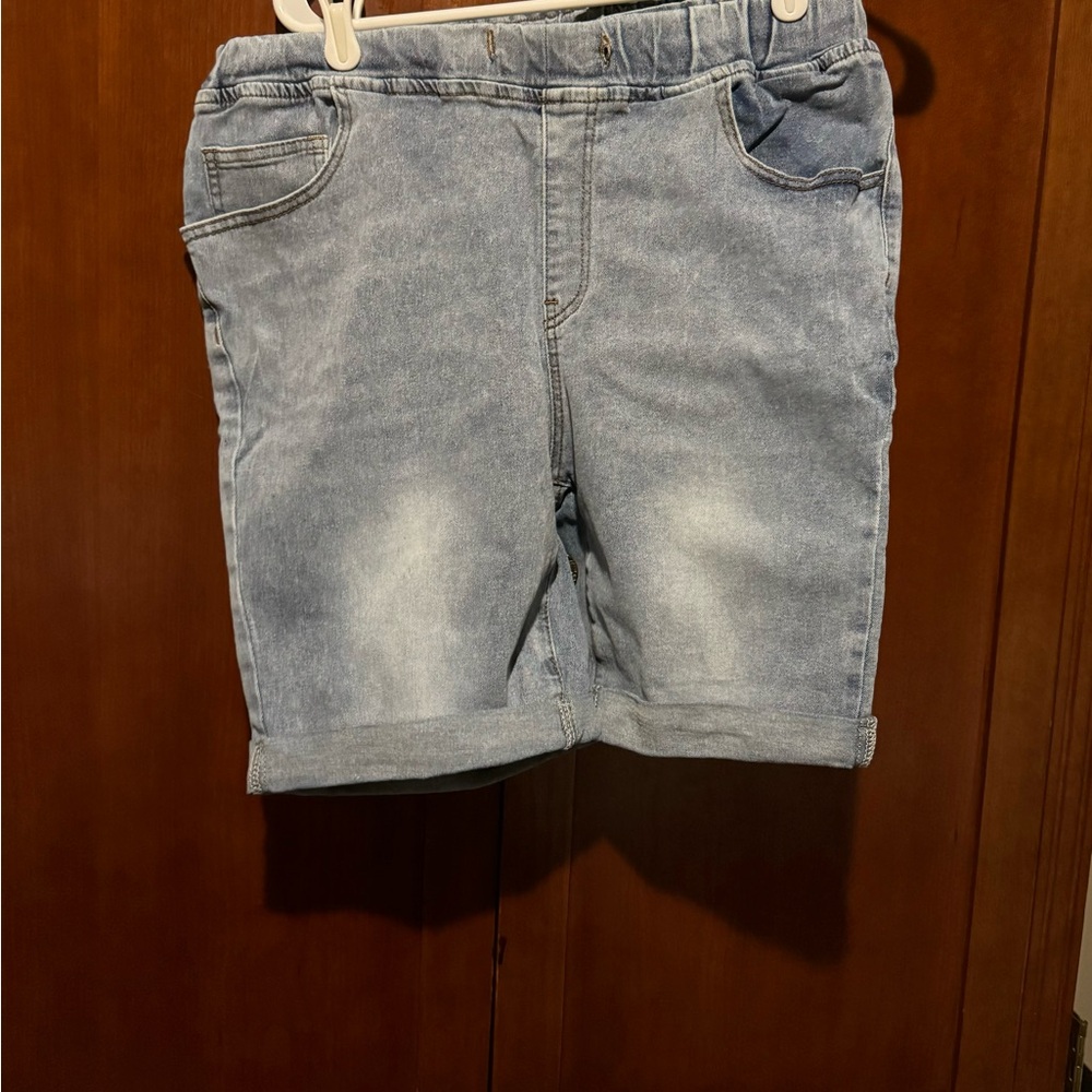 SHEIN Light Blue Denim Shorts